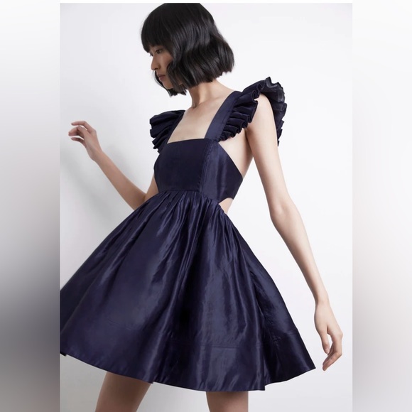 AJE Revitalise Frill Mini Dress, size 0 ( Aus6) Brand new - Picture 2 of 10